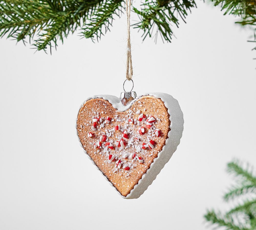 Gingerbread Heart Cookie Ornament | Pottery Barn (US)