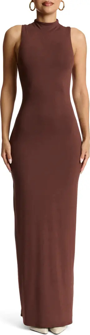 Mock Neck Sleeveless Maxi Dress | Nordstrom