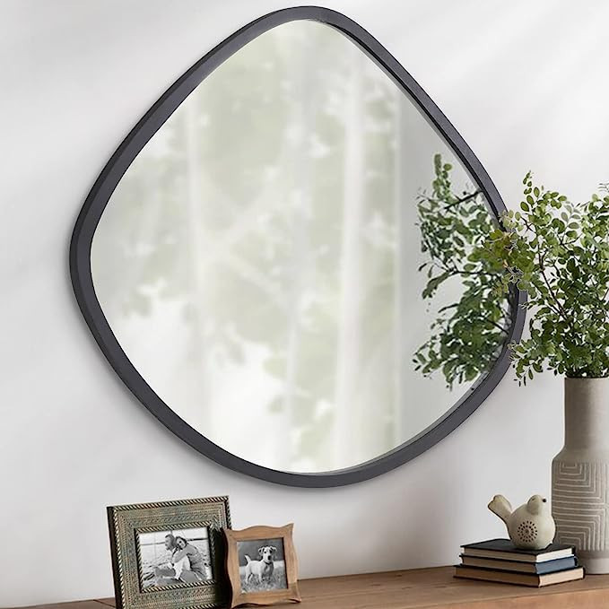 AOAOPQ Irregular Wall Mirror Asymmetrical Hanging Mirrors Framed Blob Decorative Small Floor Wall... | Amazon (US)