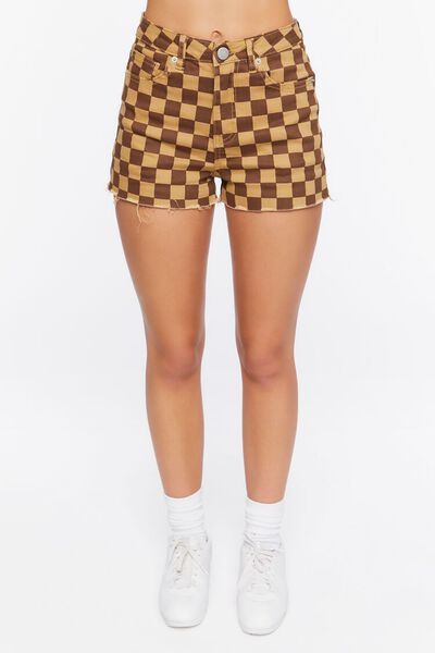 Checkered Print Shorts | Forever 21 (US)