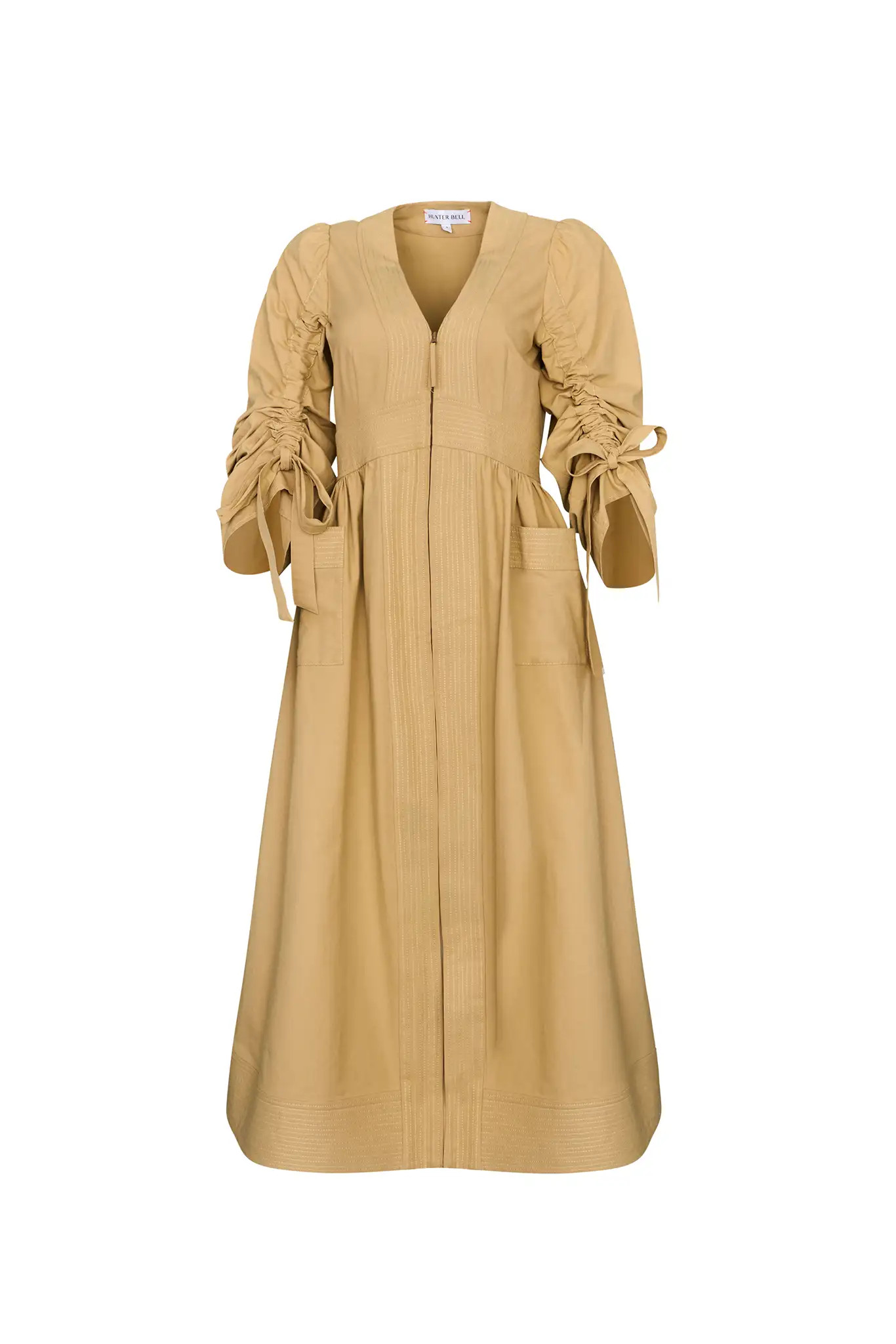 Lavin Dress | V-neck Midi Dress | Hunter Bell | Hunter Bell