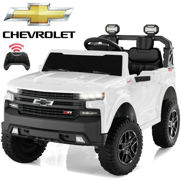 Chevrolet Silverado 24V Ride on Cars, Real 2 Seat Battery Powered Ride on Toys with Remote Contro... | Walmart (US)