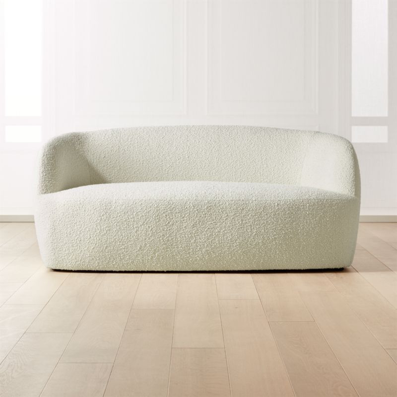 Gwyneth Boucle Loveseat + Reviews | CB2 | CB2