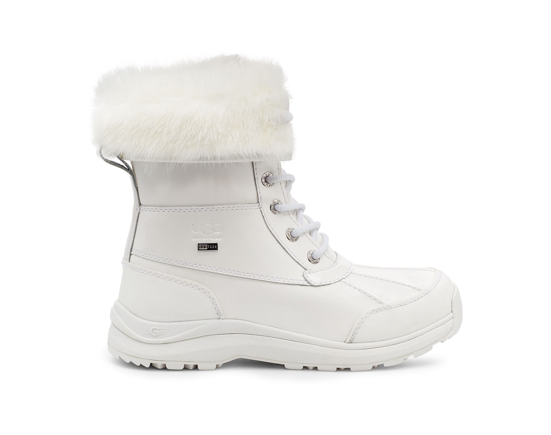 UGG Women's Adirondack Boot III Patent Leather Cold Weather Boots in White, Size 11 | UGG (US)