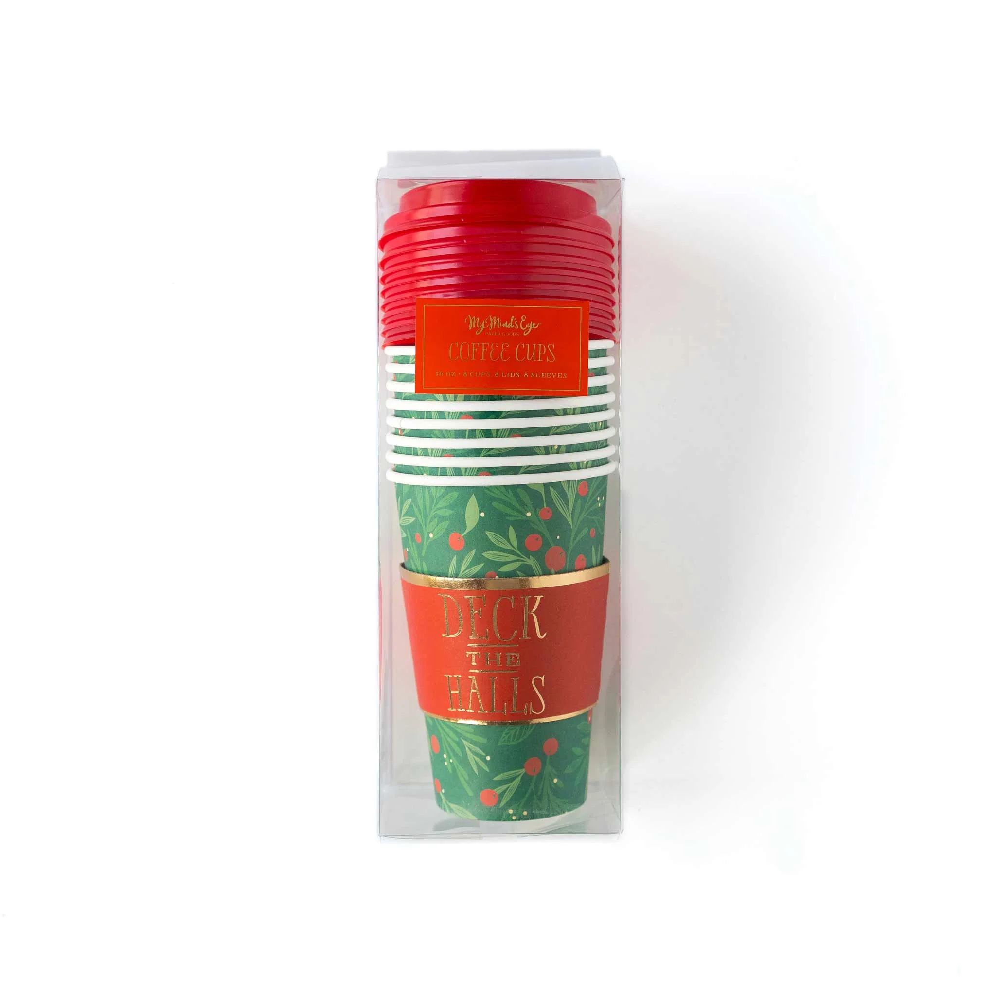Deck the Halls To Go Cups 8 count | My Mind's Eye