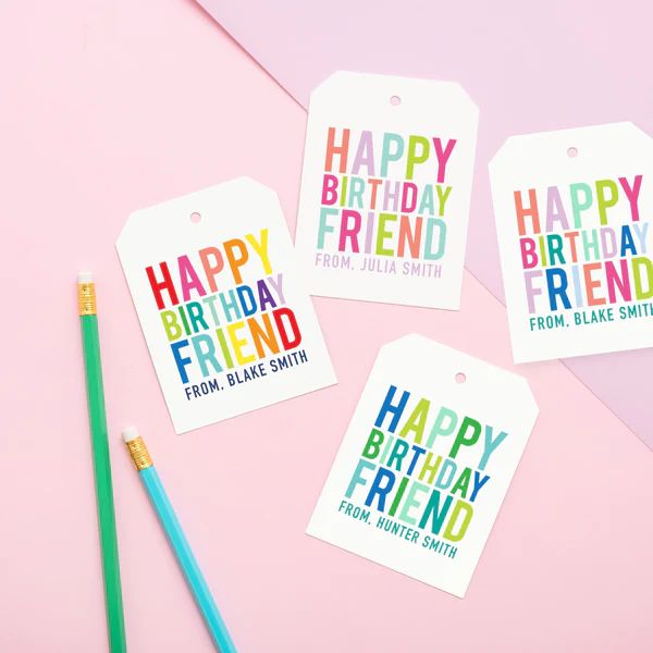 Happy Birthday Friend Gift Tag | Joy Creative Shop