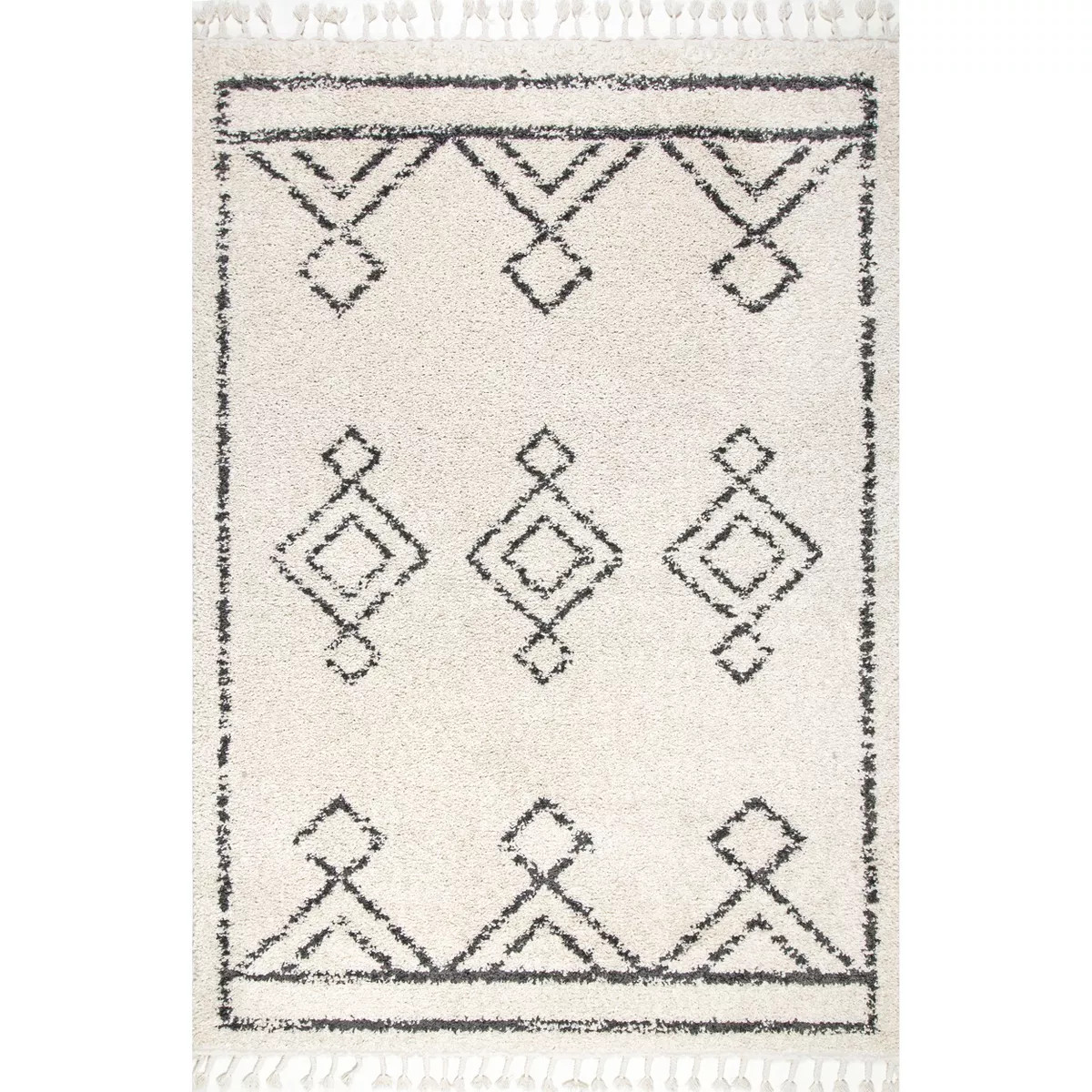 nuLOOM Mackie Moroccan Diamond Tassel Rug | Target