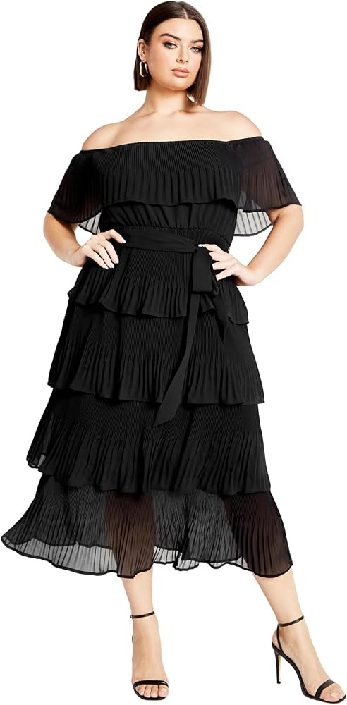 City Chic Women's Plus Size Night Garden Dress | Amazon (US)