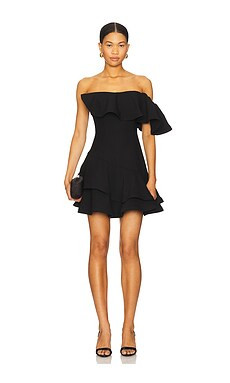ELLIATT Ava Mini Dress in Black from Revolve.com | Revolve Clothing (Global)