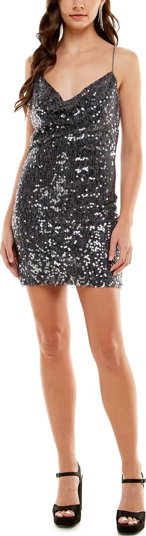 x Emma Rose Midnight Sequin Minidress | Nordstrom