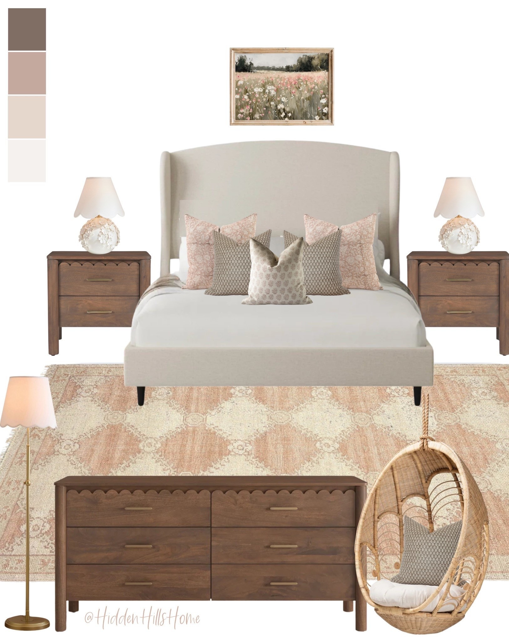 Girls bedroom decor mood board! Cute girls room design, girls bedroom inspiration, home decor ideas, bedding, nightstands #bedroom

#LTKSaleAlert #LTKHome #LTKKids