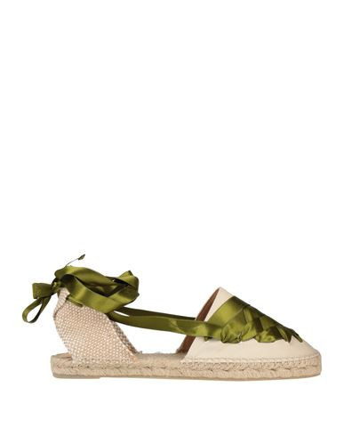 Castañer Woman Espadrilles Military green Size 10 Textile fibers | YOOX (US)