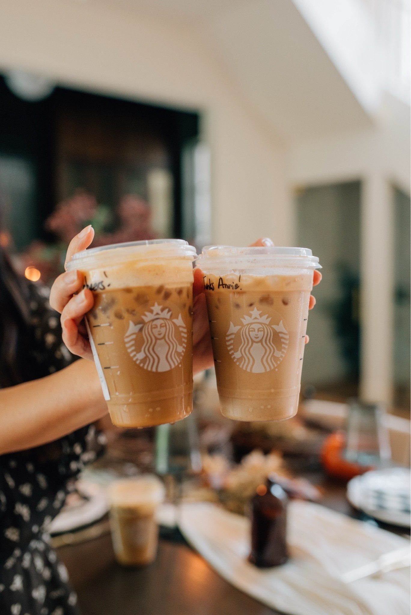 #ad Fall girl season = an Iced Brown Sugar Oatmilk Shaken Espresso with Pumpkin Cream Cold Foam from Starbucks at @target. 🎃☕ It’s been my go-to for years, and it was basically required for our first fall wreath-making party of the season. 😂🍂 @starbucks #TargetPartner #StarbucksCreator #liketkit @shop.ltk