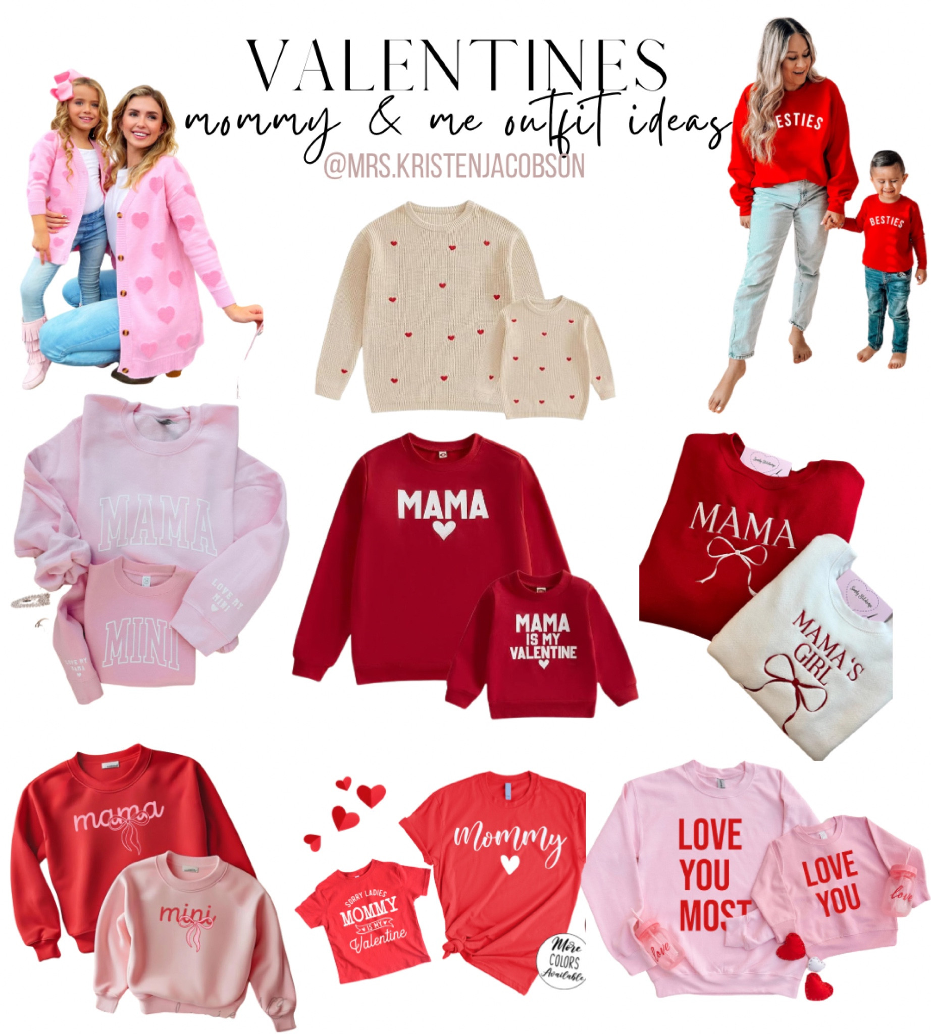 Valentines, Valentine’s Day, Valentine’s Day outfits, mommy and me outfits, valentines mommy and me, valentines matching, valentines twinning, valentines sweatshirt, valentines sweater, galentines, galentines mommy and me 

#valentines #valentinesday #valentinesmommyandme #valentinesoutfit #mommyandme 

#LTKBaby #LTKKids #LTKFamily