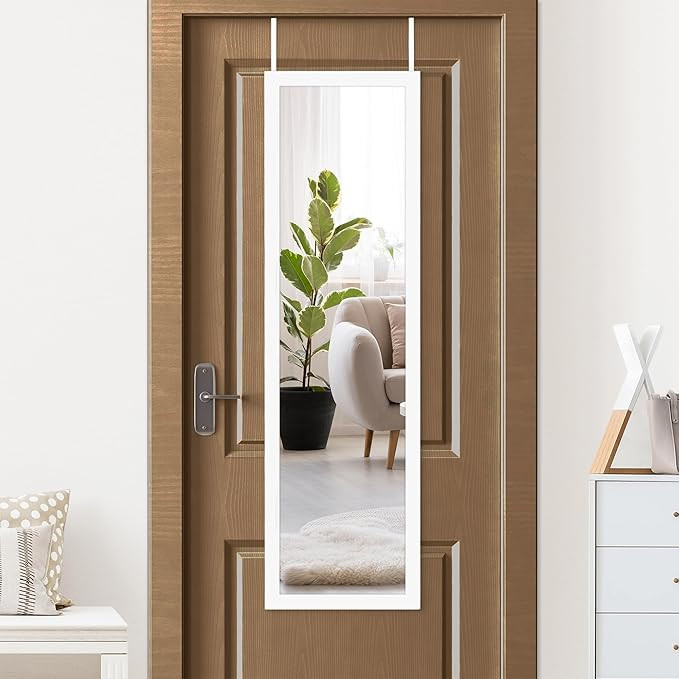 Americanflat 15x51 Over The Door Mirror - Hanging Full Length Mirror with Engineered Wood - Moder... | Amazon (US)