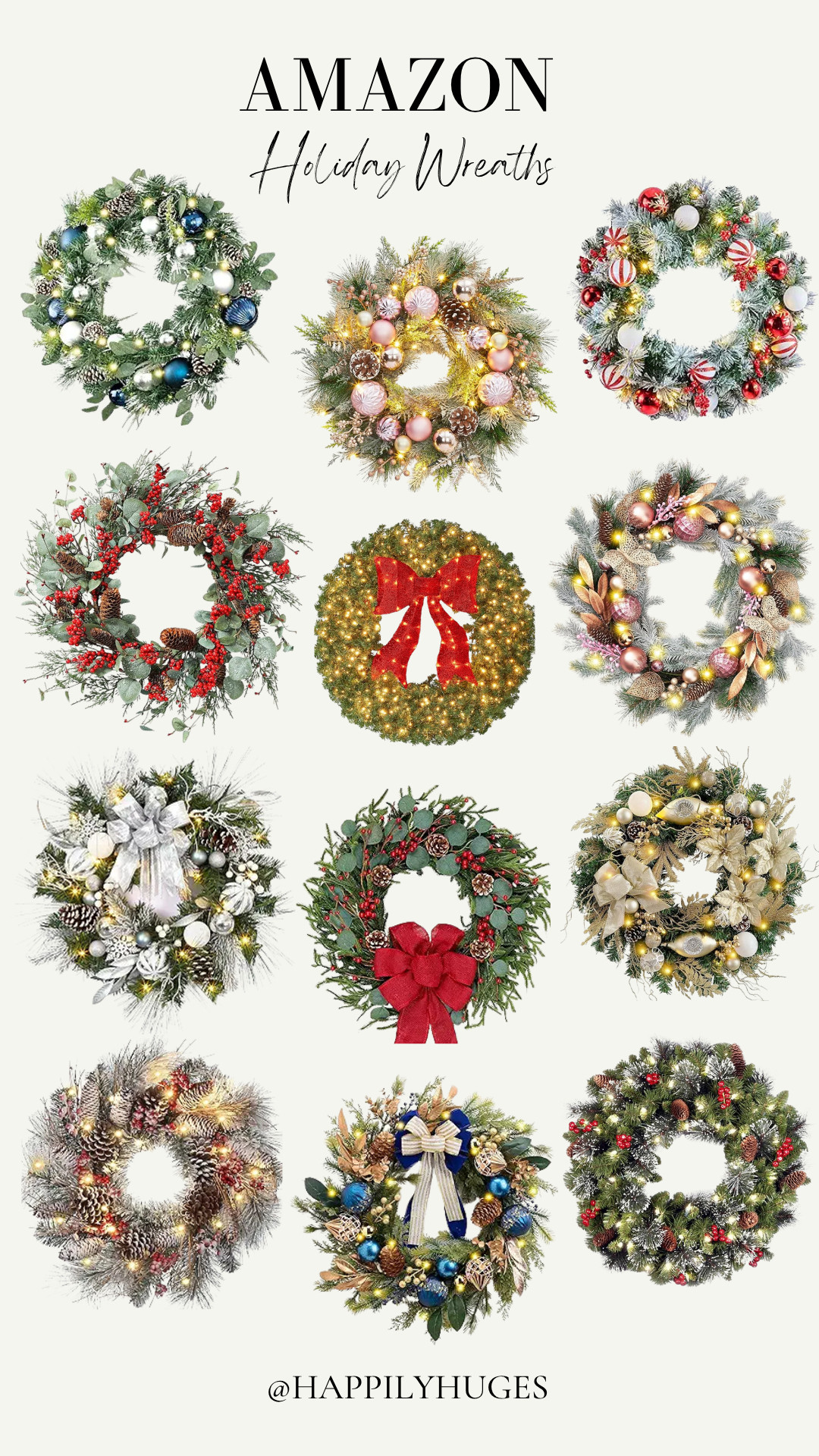 Check out these Christmas wreaths from Amazon.  

 #LTKCyberWeek #LTKHoliday #LTKSeasonal