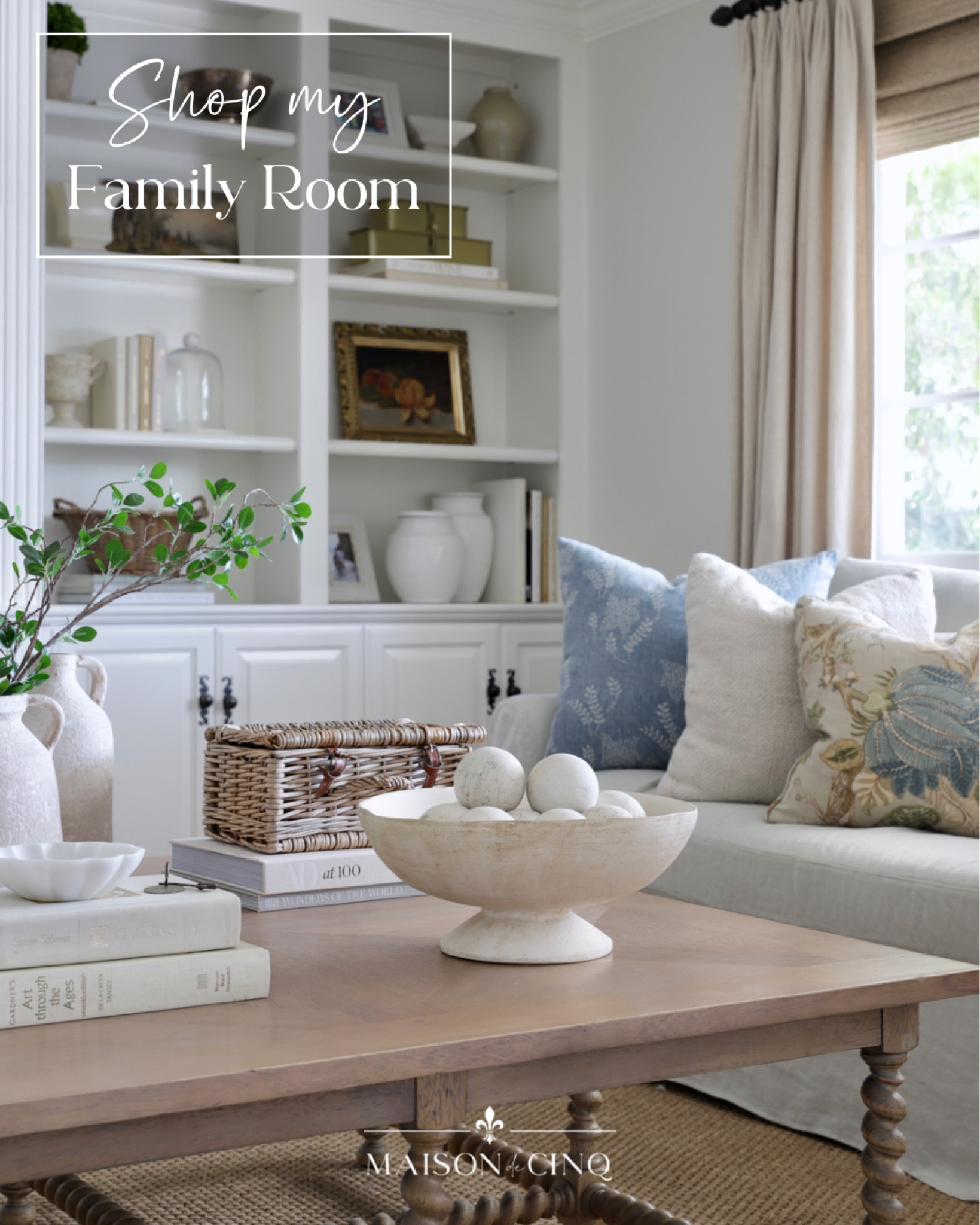 Shop our family room decor, including my fave coffee table decor!

Home decor, home refresh, spring decor, spring refresh, statement bowl, rustic vase, coffee table, throw pillows 

#LTKFindsUnder100 #LTKHome #LTKFindsUnder50