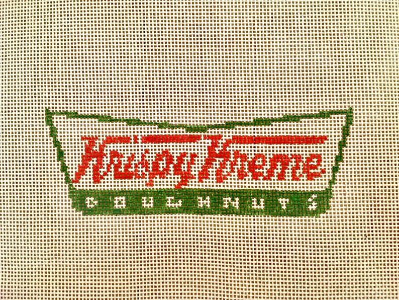 Krispy Kreme Sign -  Needlepoint Canvas | Etsy (US)