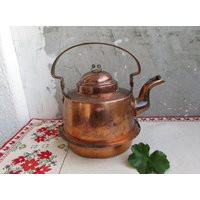 Unique Copper Teapot, Kettle, Antique Tea Pot, Coffee Vintage Kitchenware, Kitchen Decor | Etsy (US)