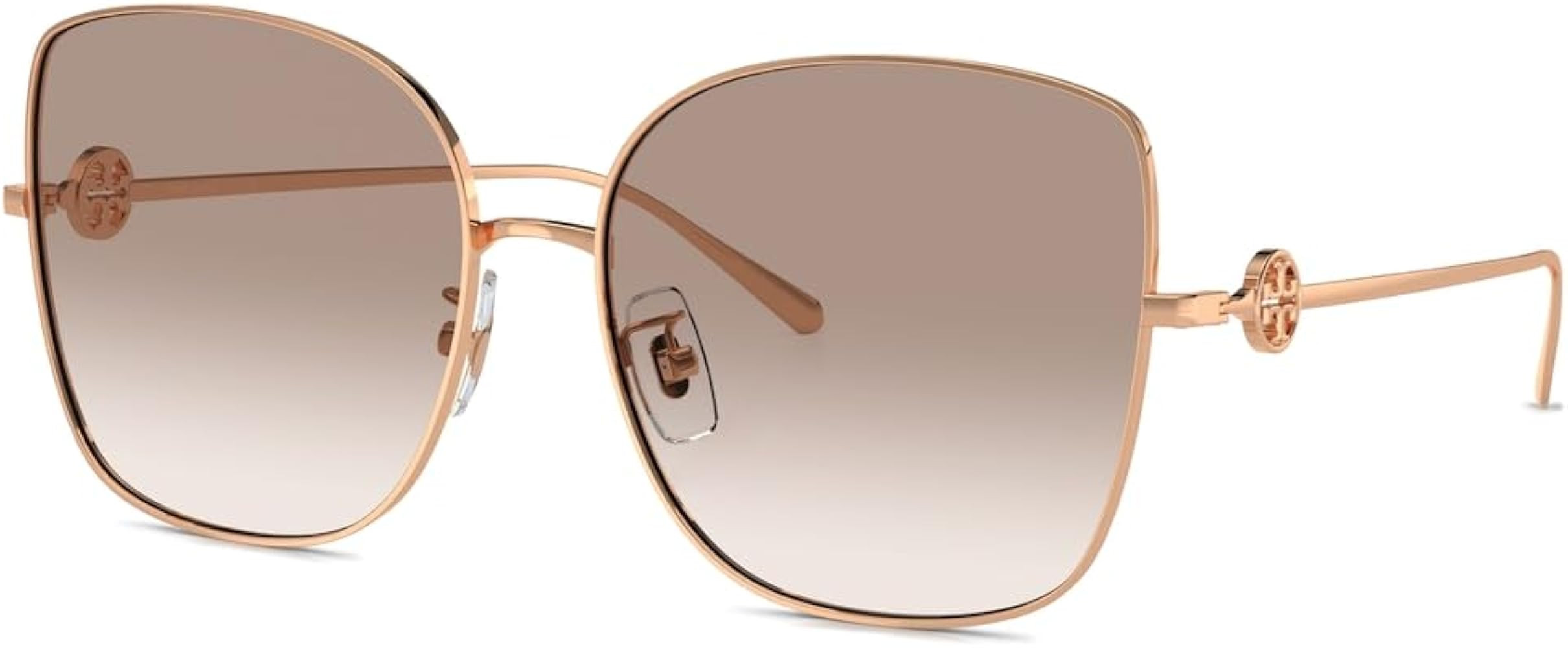 Amazon.com: Tory Burch TY6106D 335313 Sunglasses Women's Rose Gold/Light Brown Gradient 60mm : Cl... | Amazon (US)