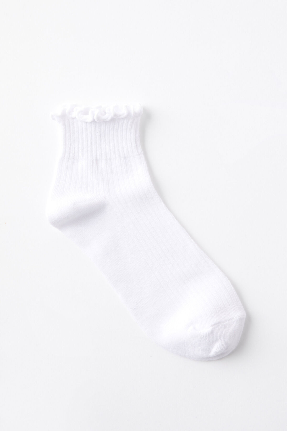 Frill Ribbed Ankle Sock | Cotton On (US)