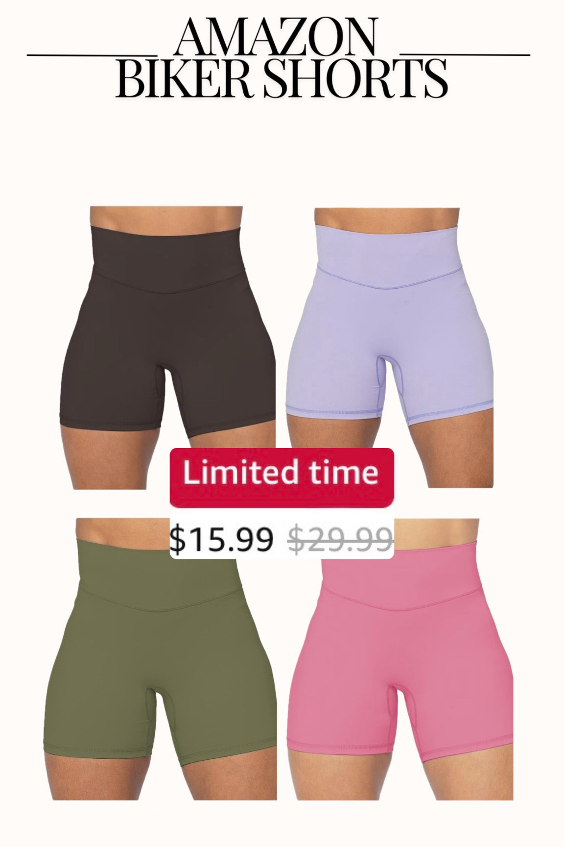 Some of my all time favorite workout shorts!! And they’re basically 50% off right now ‼️ you’ll be obsessed 😍 I get mine in the 5 inch 🫶🏼

Amazon workout shorts, Amazon biker shorts, Amazon fashion, Amazon activewear, affordable fashion, workout shortss

#LTKSaleAlert #LTKActive #LTKFindsUnder50
