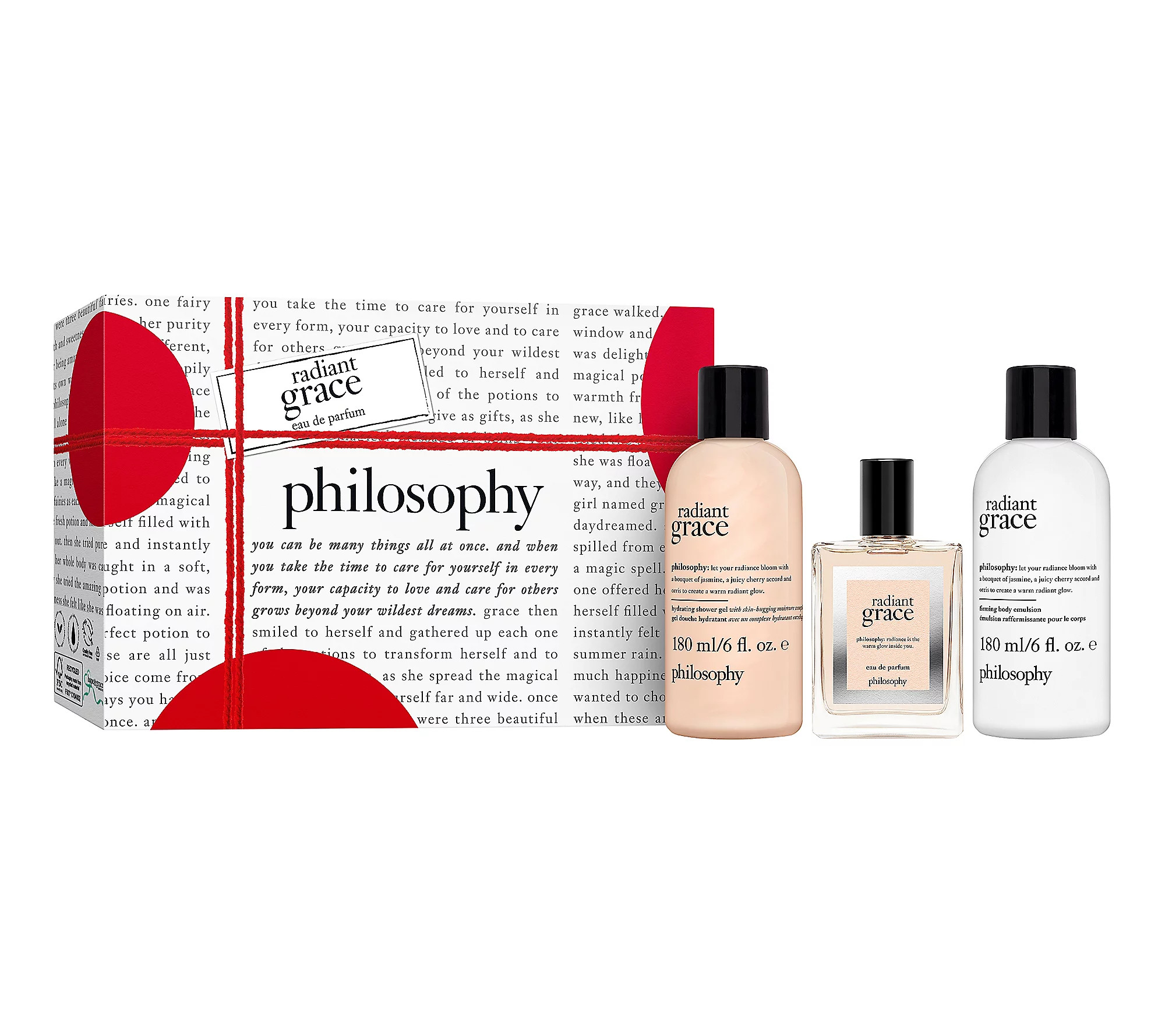 philosophy 3pc radiant grace set | QVC