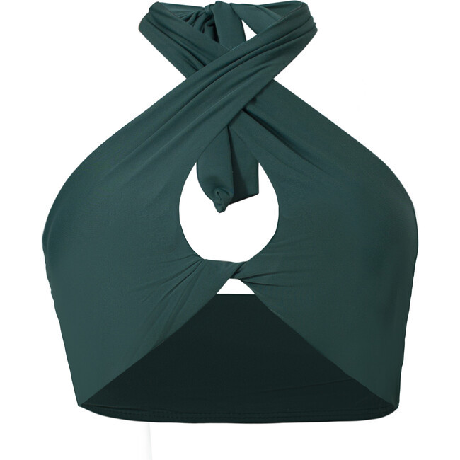 PQ Swim | Women's Aria Bikini Top (Green, Size Small) | Maisonette | Maisonette