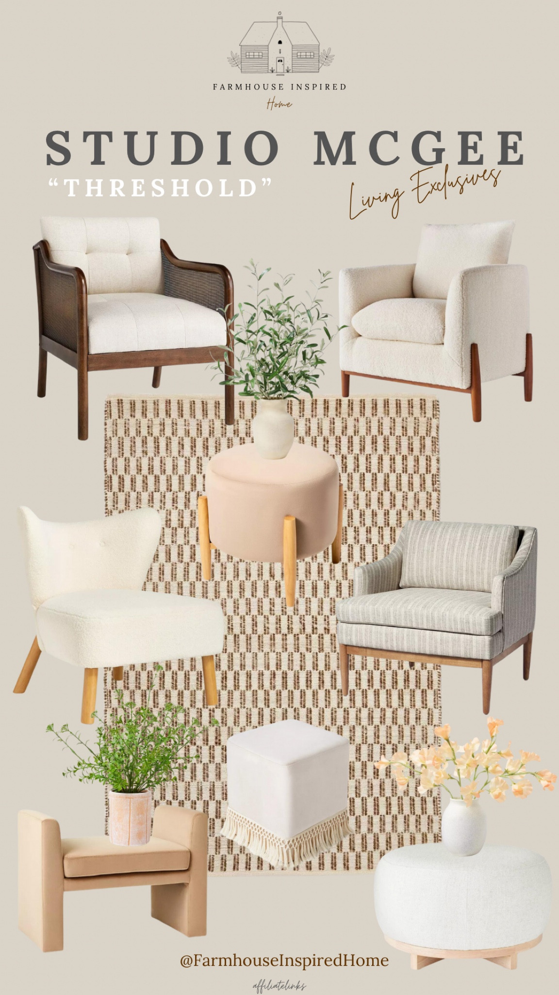 Beautiful New Collection from Studio McGee for an exclusive look for your Living Room! This is the “Threshold” collection and they are so very beautiful !

#LTKSeasonal #LTKhome #LTKparties