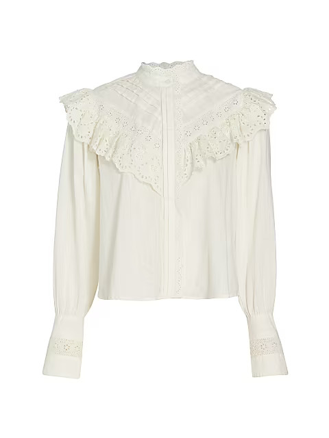 Hit The Road Button-Front Blouse | Saks Fifth Avenue