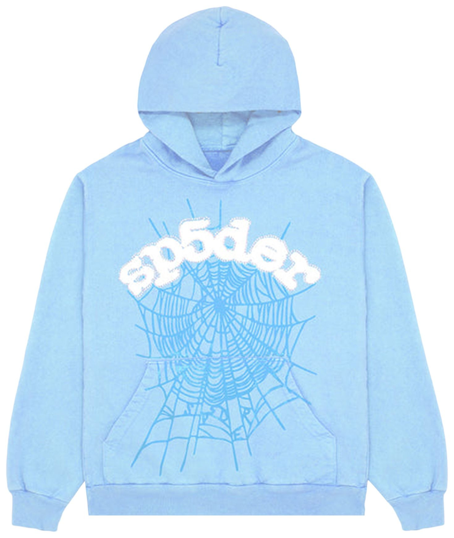 Sp5der Web Hoodie 'Sky Blue' | GOAT