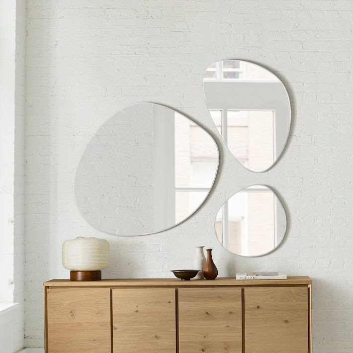 Fenny Frameless Tear Drop Wall Mirrors | West Elm (US)