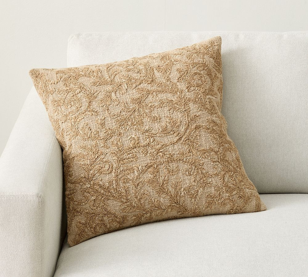 Sybil Embroidered Pillow | Pottery Barn (US)