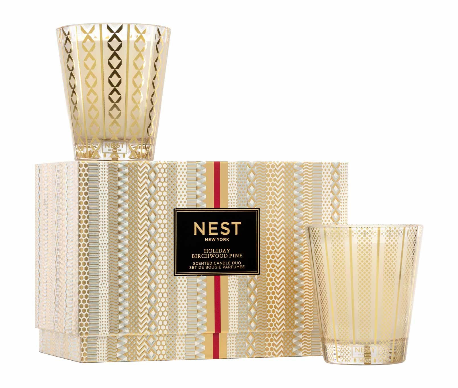 Holiday &amp; Birchwood Pine Classic Candle Set | NEST Fragrances