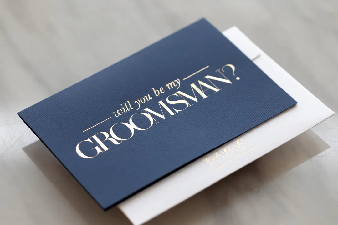 Navy & Gold Will You Be My Groomsman Proposal Cards for Groomsmen Proposal Gifts, ask Groomsman C... | Etsy (US)