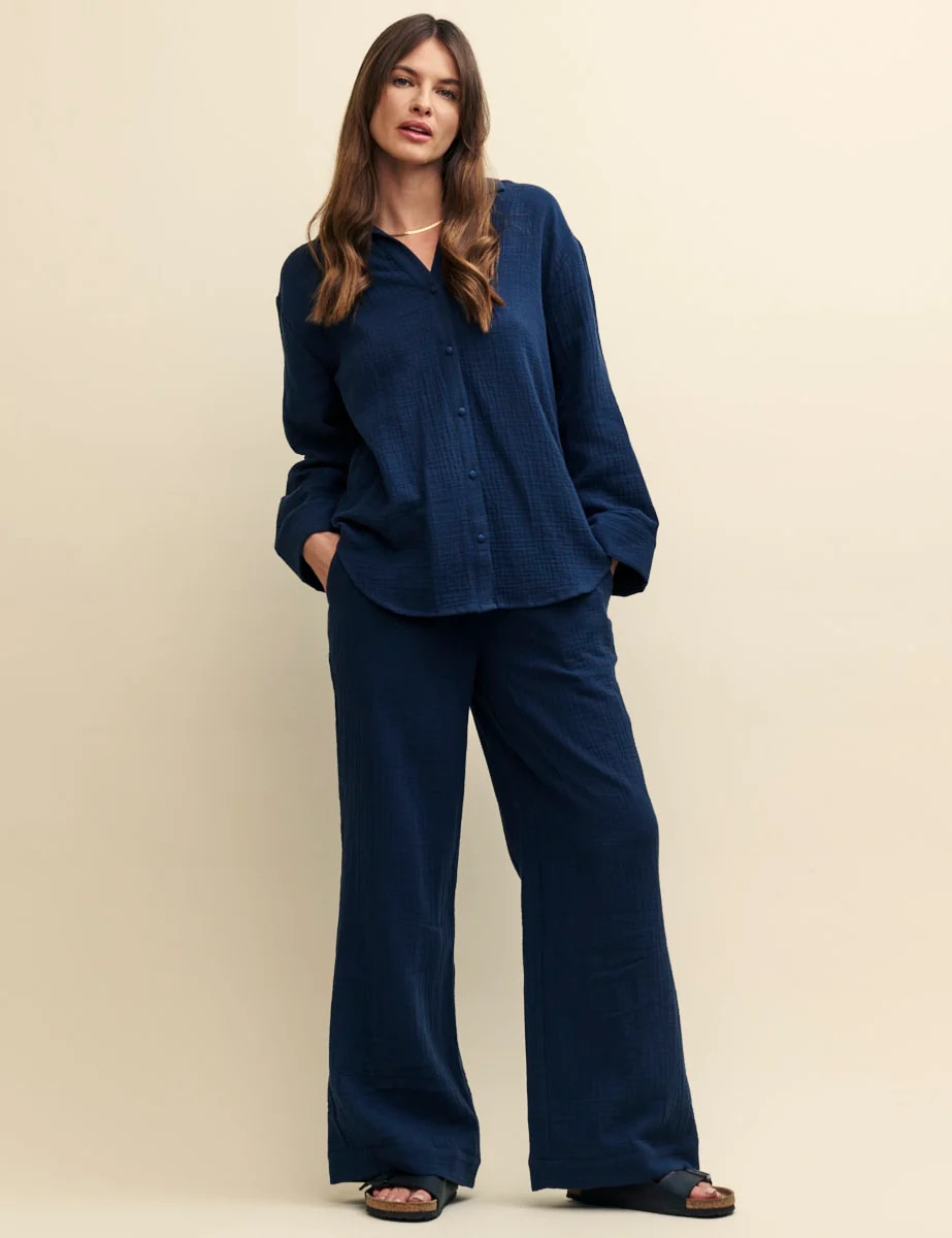 Navy Blue Wide Leg Trousers
  

  
    
      £29.50
      £59.00 | Nobody's Child