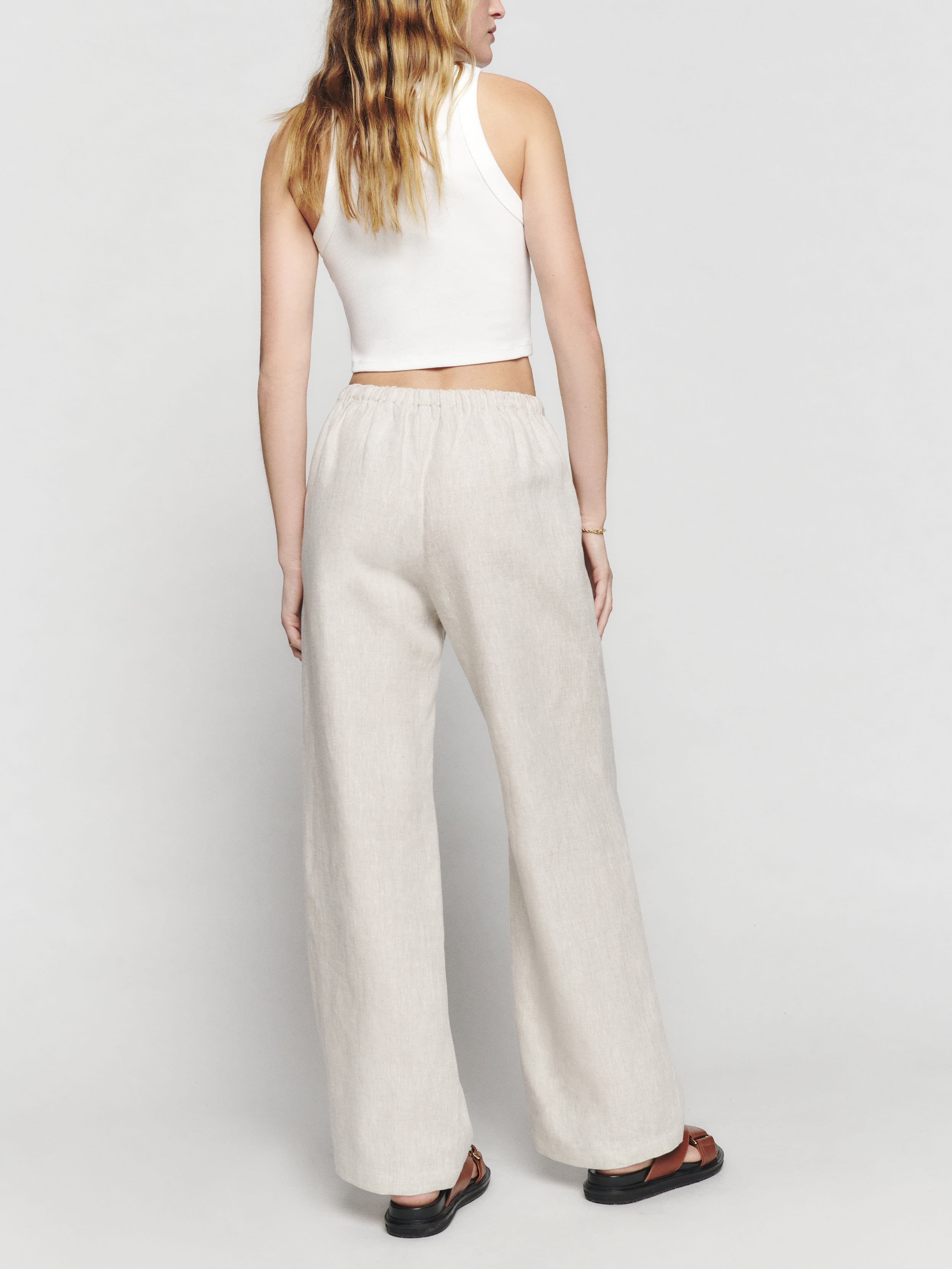 Olina Linen Pant | Reformation (Global)