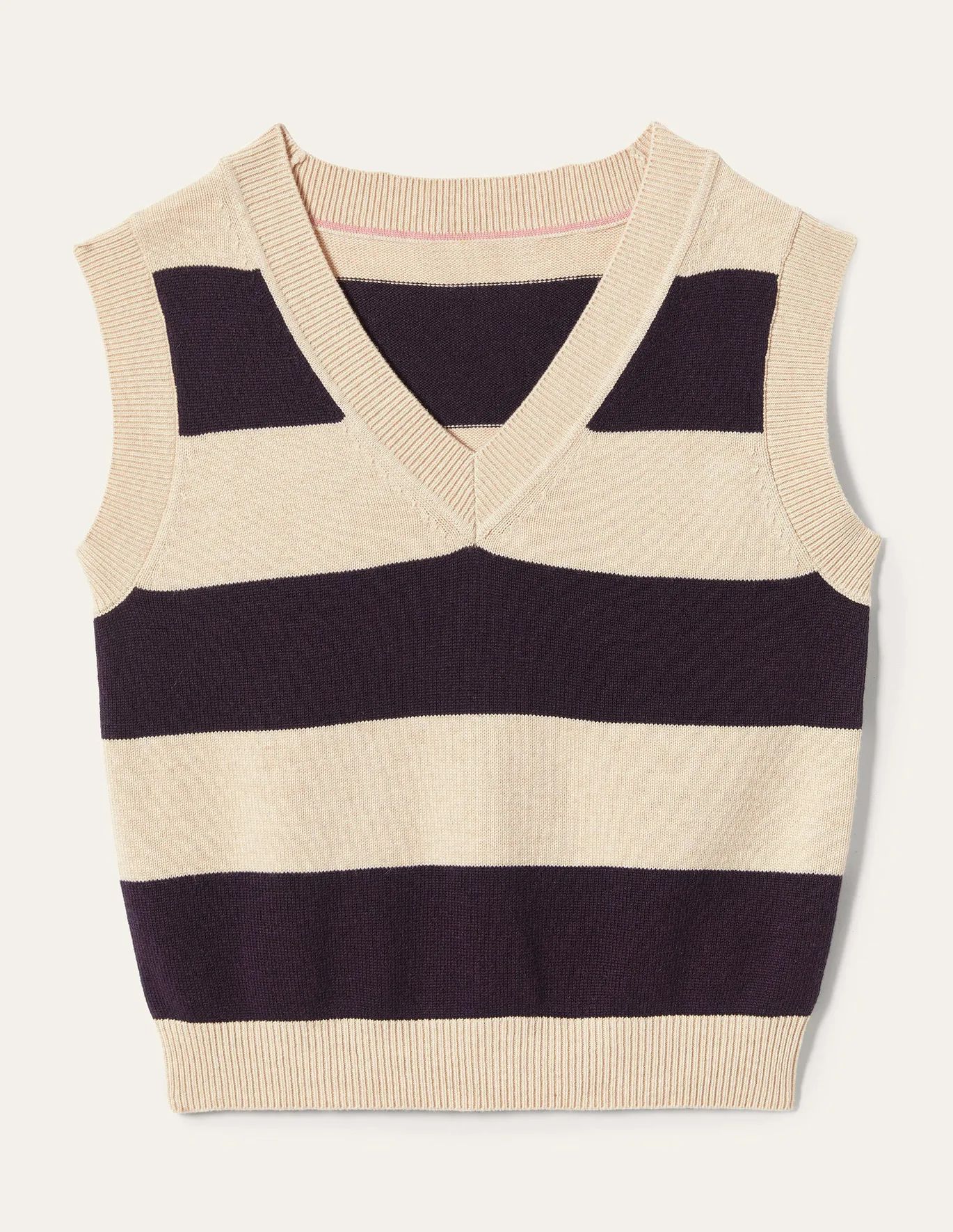 V-neck Knitted Sweater Vest | Boden (US)