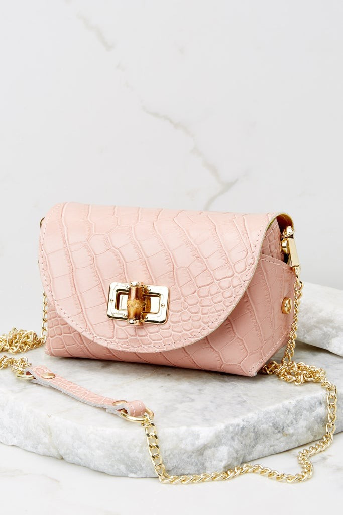 The Little Details Pink Leather Bag | Red Dress 