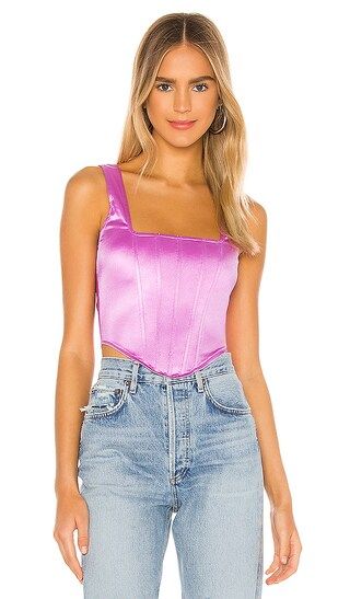 Catey Corset Top in Purple | Revolve Clothing (Global)