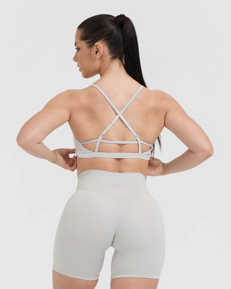 Timeless Strappy Bralette 
 Light Grey | Oner Active (UK / US)