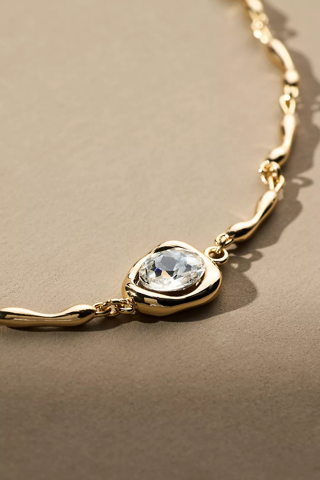 Crystal Pendant Chain Necklace | Anthropologie (US)