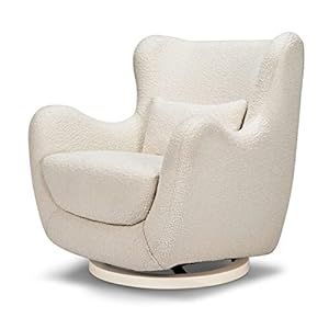 Nursery Works Solstice Swivel Glider in Ivory Boucle with Ivory Wood Base, Greenguard Gold Certified | Amazon (US)