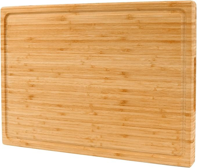Extra Large XXXL Bamboo Cutting Board 24 x16 Inch,Largest Wooden Butcher Block for Turkey, Meat, ... | Amazon (US)