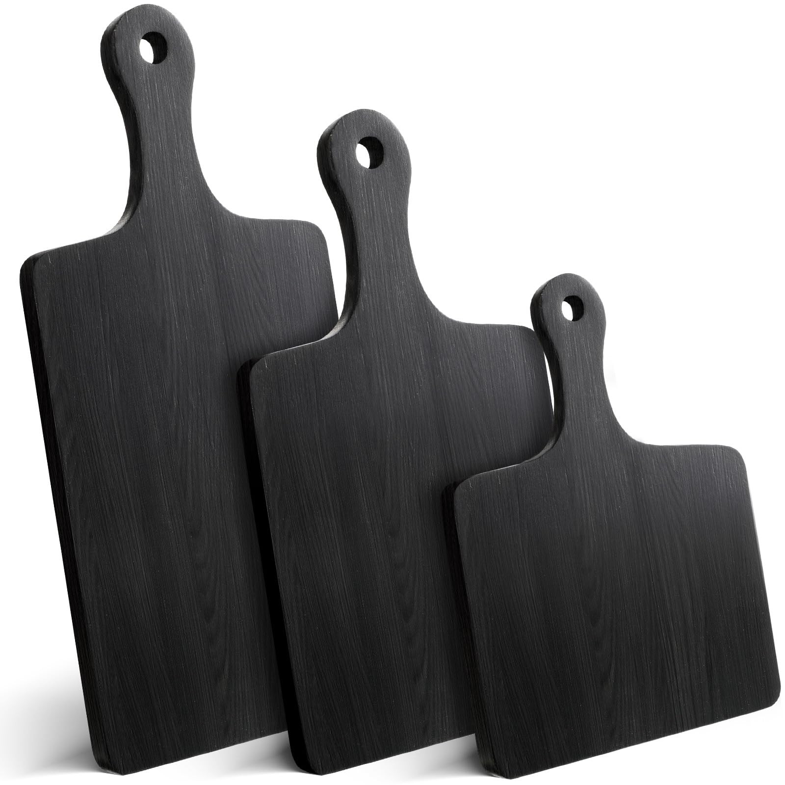 Geetery 3 Pcs Black Cutting Boards for Kitchen, Large Acacia Wood Cutting Board Set Charcuterie C... | Amazon (US)