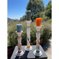 Painted Candlestick Holders | Etsy (US)