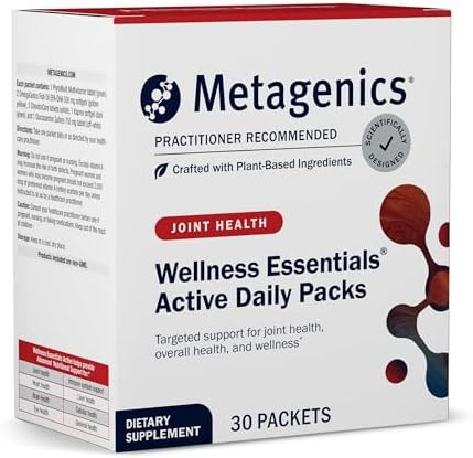 Metagenics Wellness Essentials Active Daily Packs - with Glucosamine, Chondroitin, MSM, Magnesium... | Amazon (US)