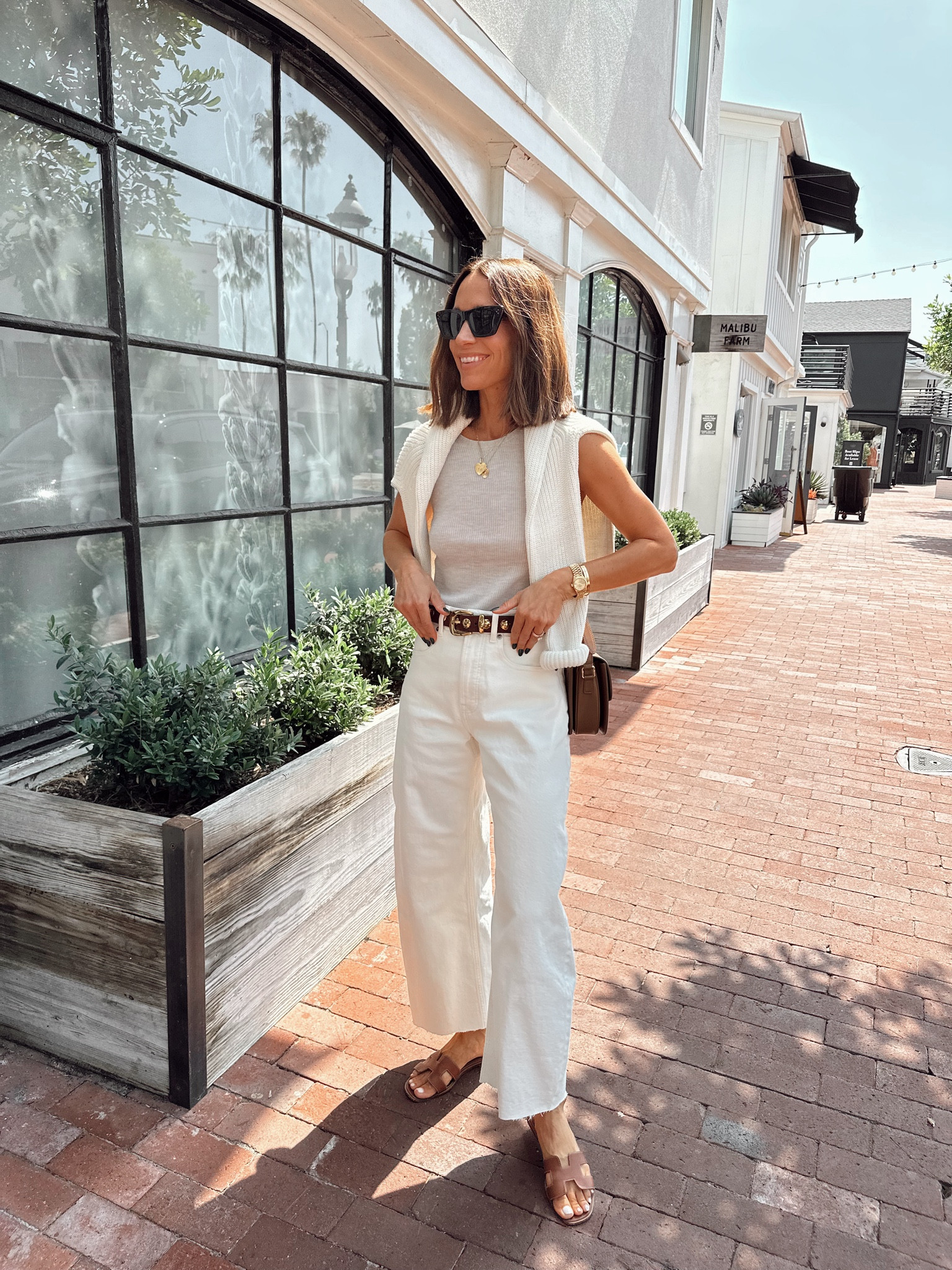 Friday lunch outfit 
High waisted curve jeans are so comfortable- I was between sizes with these and went with the size up and cut the hem 
Tank is micro ribbed and so lightweight (tts) 

#LTKOver40