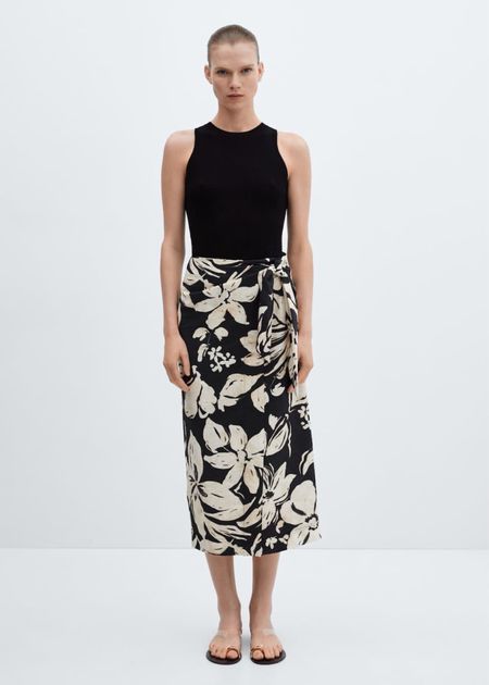 Black and white floral print skirt 

#LTKFindsUnder100 #LTKSeasonal