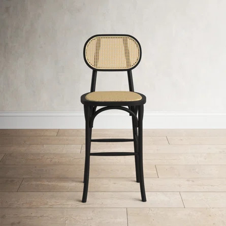 Attie Solid Wood 24.75'' Counter Stool | Wayfair North America